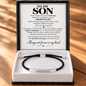 To My Son - I Promise To Love You – Personalized Inspirational Engraved Bracelet