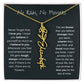 Never Forget That I Love You | Flower Name Necklace