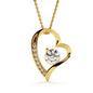Forever Love Necklace - Red Heart Rose Box