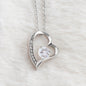 Forever Love Necklace - Red Heart Rose Box