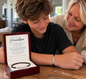 To My Grandson – Forever Proud – Personalized Inspirational Engraved Bracelet