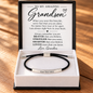 To My Amazing Grandson - Always Remember – Personalized Inspirational Engraved Bracelet