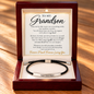 To My Grandson – Forever Proud – Personalized Inspirational Engraved Bracelet