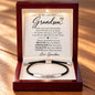 To My Amazing Grandson - Never Feel That You're Alone – Personalized Inspirational Engraved Bracelet 2