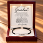 To My Amazing Grandson - Always Remember – Personalized Inspirational Engraved Bracelet