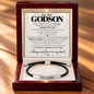 To My Godson - Always Remember – Personalized Inspirational Engraved Bracelet