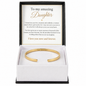 To My Amazing Daughter | Love You Now & Forever | Custom Engraved Cuff Bracelet