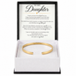 To My Daughter | You'll Always Be My Little Girl | Custom Engraved Cuff Bracelet