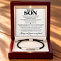 To My Son - I Promise To Love You – Personalized Inspirational Engraved Bracelet