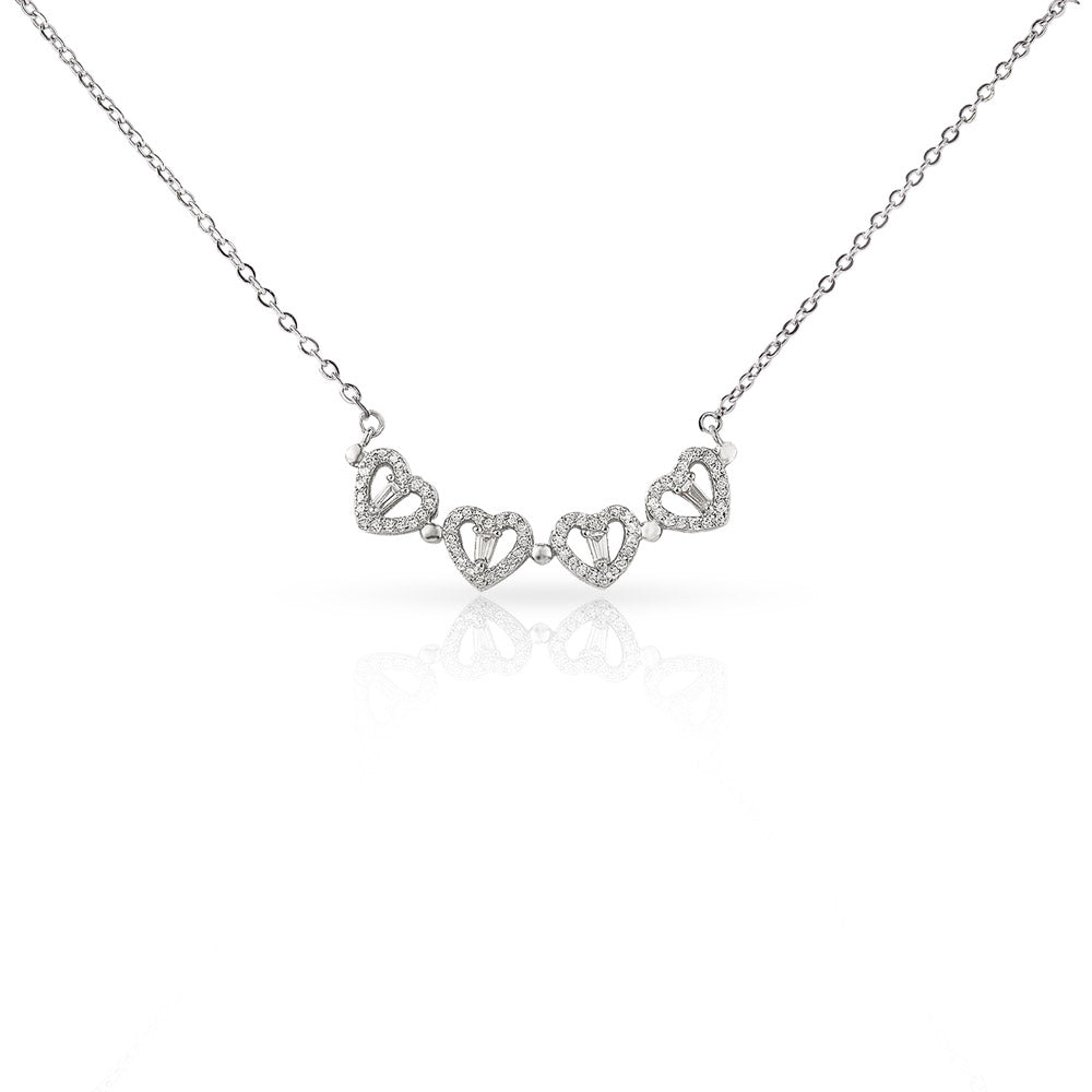 To My Mom - Love You Forever - Magnetic Hearts Necklace