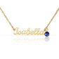 Custom Name Necklace With Birthstone