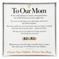 To Our Mom - You Were Our First Home - Women's Stackable Birthstone Ring