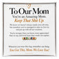 To Our Mom - You're an Amazing Mom - Women's Stackable Birthstone Ring