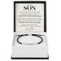 To My Son - I'll Always Be With You - Engraved Nylon Bracelet