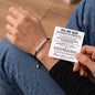 To My Son – No Storm, No Strength – Personalized Inspirational Engraved Bracelet
