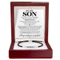 To My Son - I Promise To Love You – Personalized Inspirational Engraved Bracelet