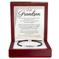 To My Grandson – Forever Proud – Personalized Inspirational Engraved Bracelet
