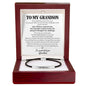 To My Grandson – I'm So Proud Of You – Personalized Inspirational Engraved Bracelet