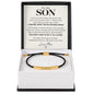 To My Son - I'll Always Be With You - Engraved Nylon Bracelet