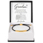 To My Amazing Grandson - Never Feel That You're Alone – Personalized Inspirational Engraved Bracelet 3