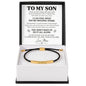 To My Son - You Don't Have To Do It All Alone - Engraved Nylon Bracelet