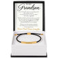 To My Grandson – Forever Proud – Personalized Inspirational Engraved Bracelet