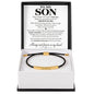 To My Son - I Promise To Love You – Personalized Inspirational Engraved Bracelet