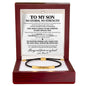 To My Son – No Storm, No Strength – Personalized Inspirational Engraved Bracelet