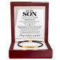To My Son - I Promise To Love You – Personalized Inspirational Engraved Bracelet