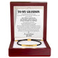 To My Grandson – I'm So Proud Of You – Personalized Inspirational Engraved Bracelet