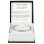 To My Amazing Daughter | Love You Now & Forever | Custom Engraved Cuff Bracelet