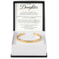 To My Daughter | You'll Always Be My Little Girl | Custom Engraved Cuff Bracelet