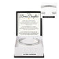 To My Bonus Daughter | Family Isn't Always Blood | Custom Engraved Cuff Bracelet