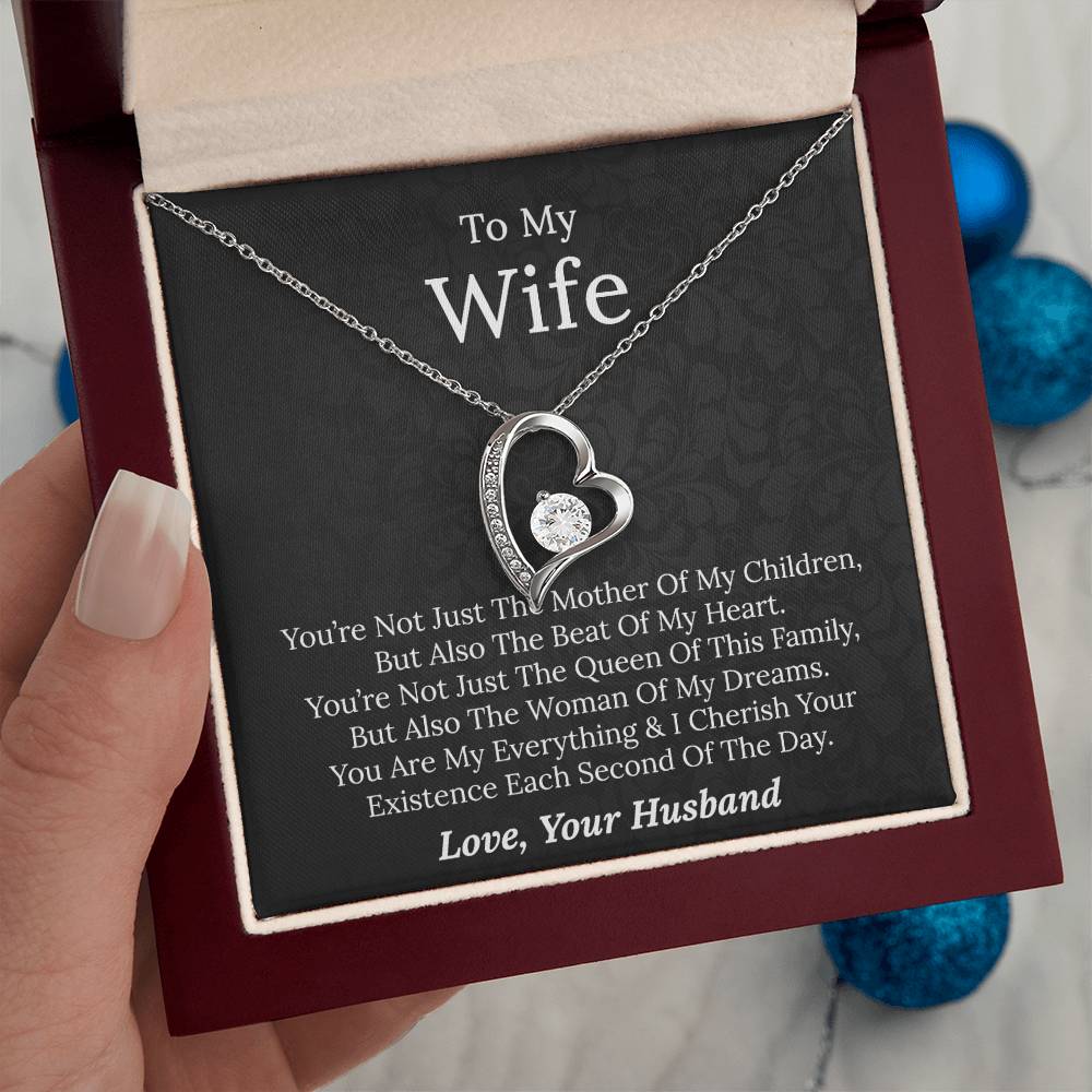 To My Wife - Beat Of My Heart - Forever Love Necklace