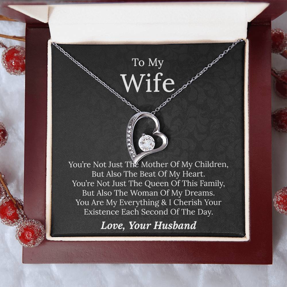 To My Wife - Beat Of My Heart - Forever Love Necklace
