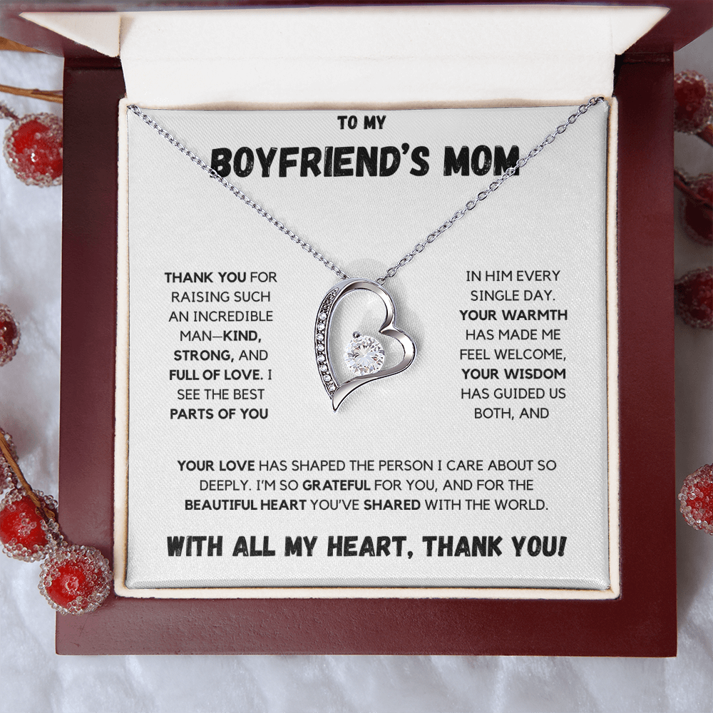 To My Boyfriend's Mom | Forever Love Necklace | With All My Heart