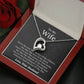 To My Wife - Beat Of My Heart - Forever Love Necklace