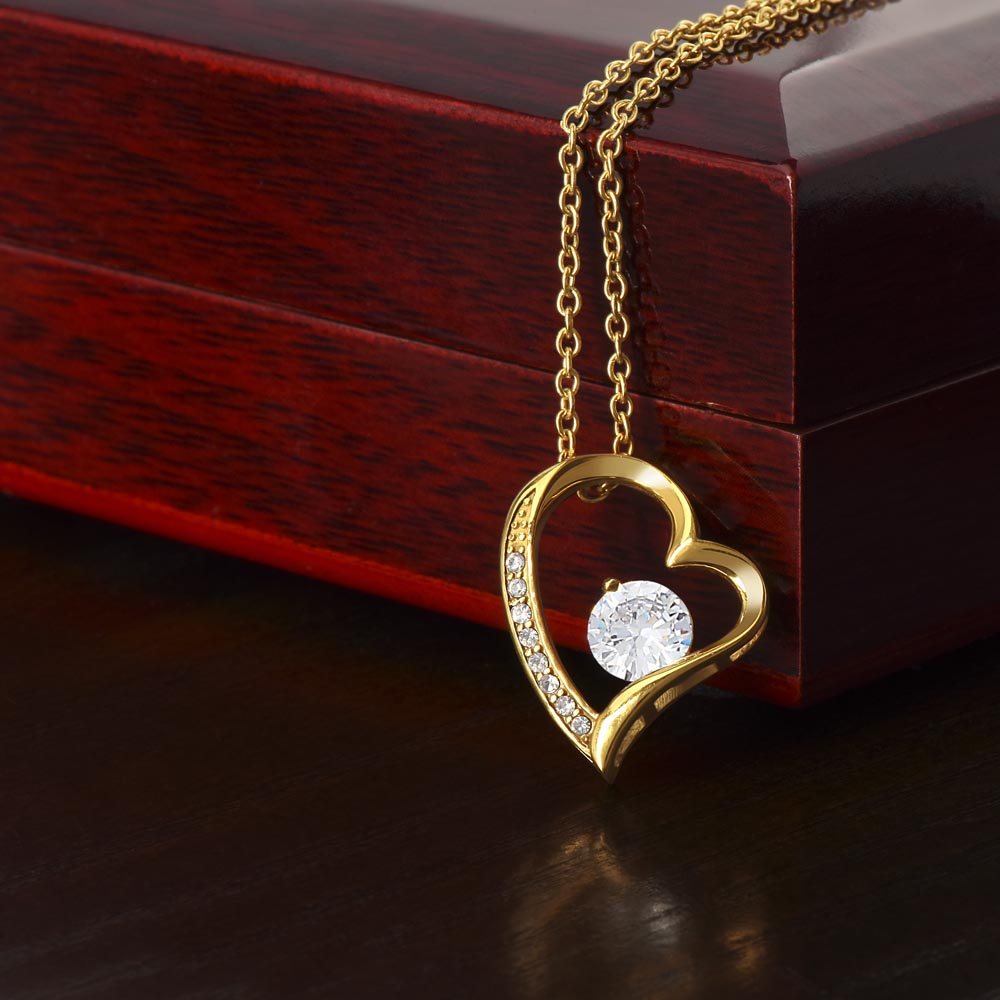 To My Wife - Beat Of My Heart - Forever Love Necklace