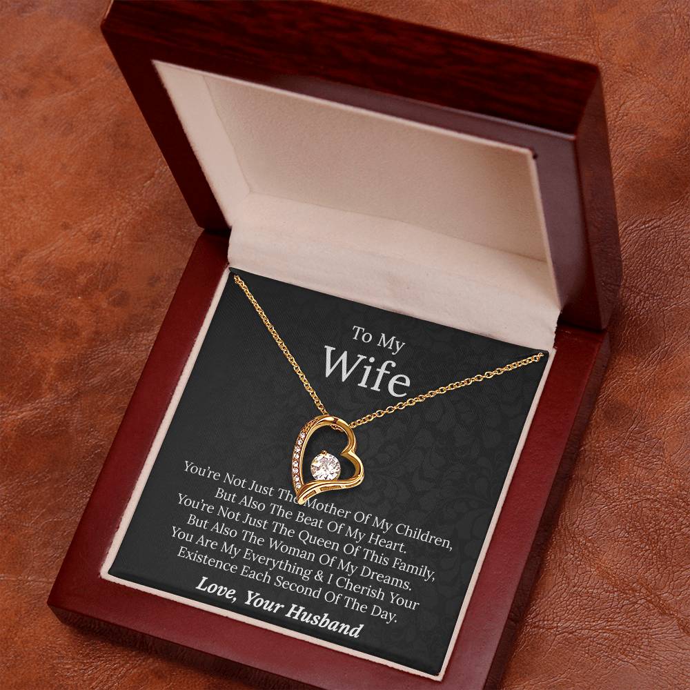 To My Wife - Beat Of My Heart - Forever Love Necklace