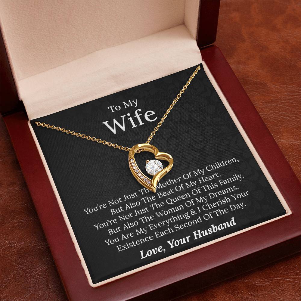 To My Wife - Beat Of My Heart - Forever Love Necklace