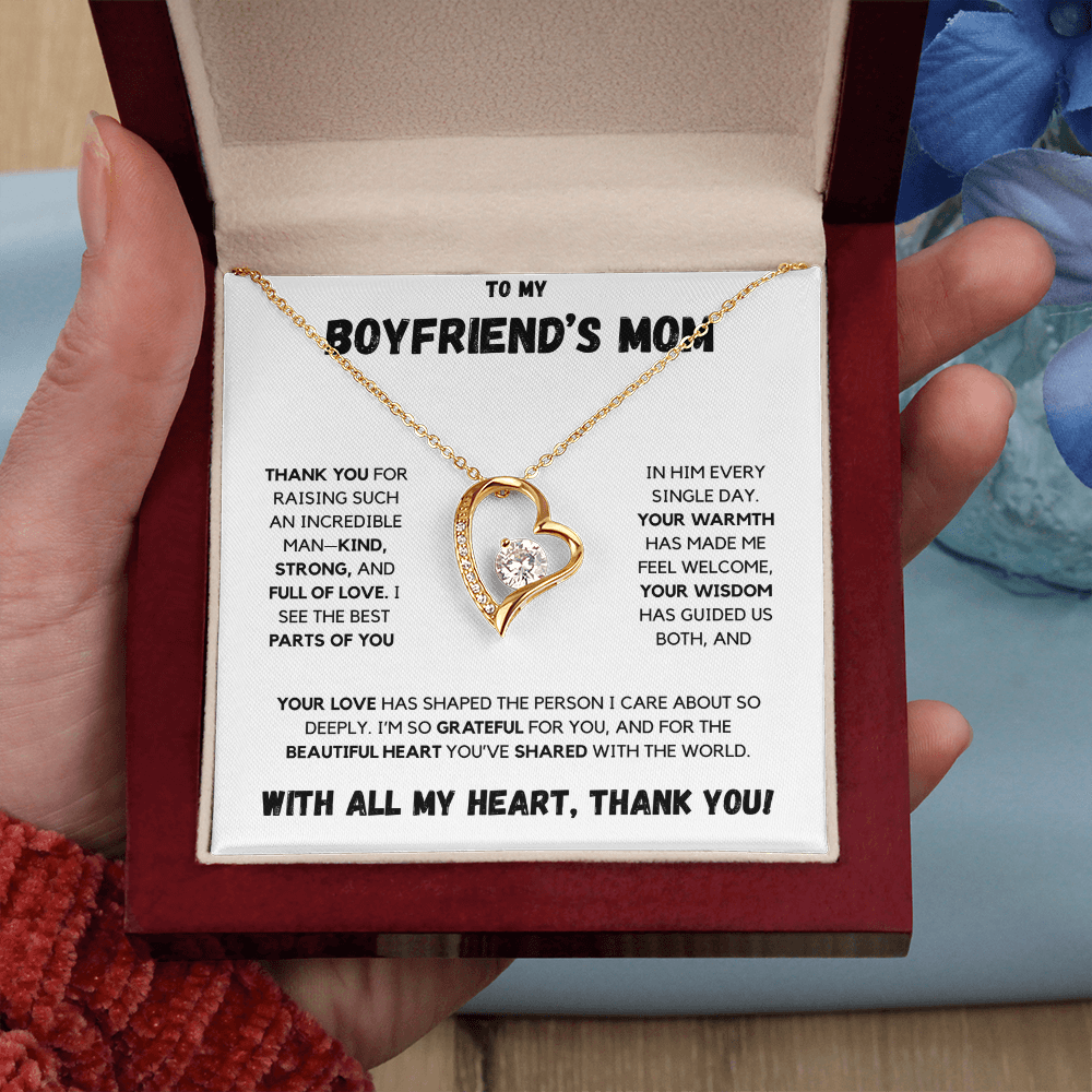 To My Boyfriend's Mom | Forever Love Necklace | With All My Heart