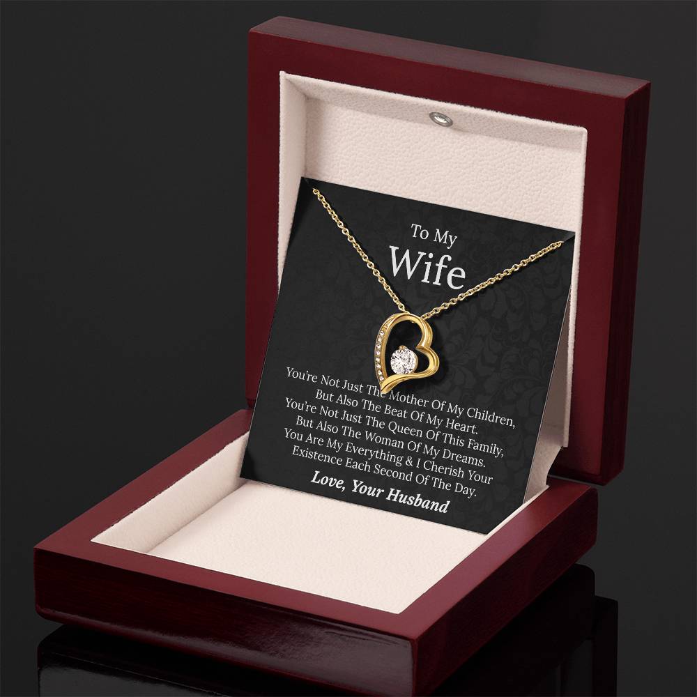 To My Wife - Beat Of My Heart - Forever Love Necklace