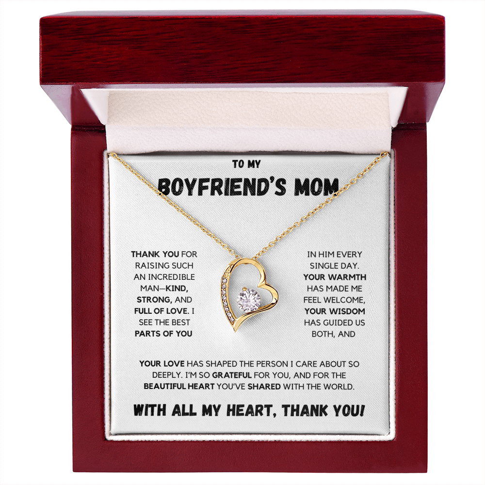 To My Boyfriend's Mom | Forever Love Necklace | With All My Heart