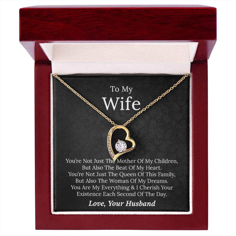 To My Wife - Beat Of My Heart - Forever Love Necklace