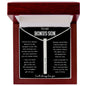 To My Bonus Son | I Will Always Love You | 4-Sided Stick Necklace