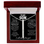 To My Son - I Will Always Love You - 4-Sided Stick Necklace