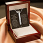To My Son | I Love You | 4-Sided Stick Necklace