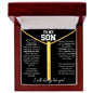 To My Son - I Will Always Love You - 4-Sided Stick Necklace