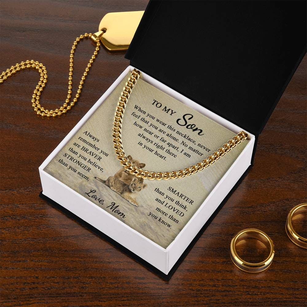 To My Son - You Are Loved More Than You Know - Cuban Link Chain