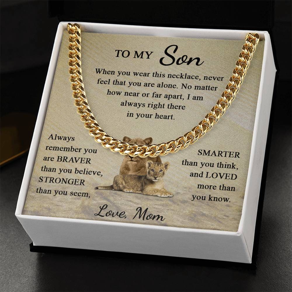 To My Son - You Are Loved More Than You Know - Cuban Link Chain